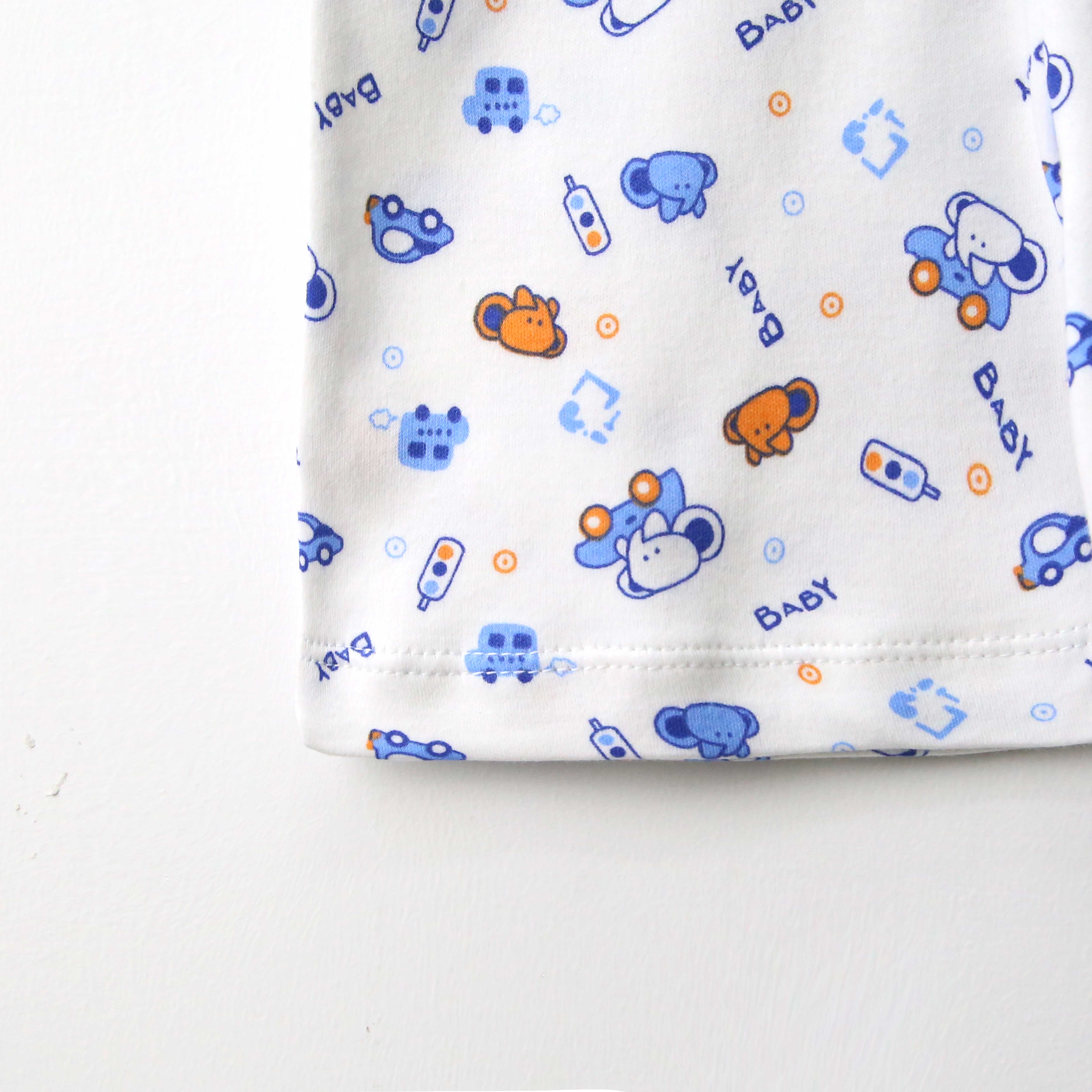 baby texture print tee shirt and shorts for infants