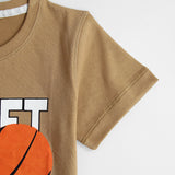 Camel Basketball print Tee For Kids