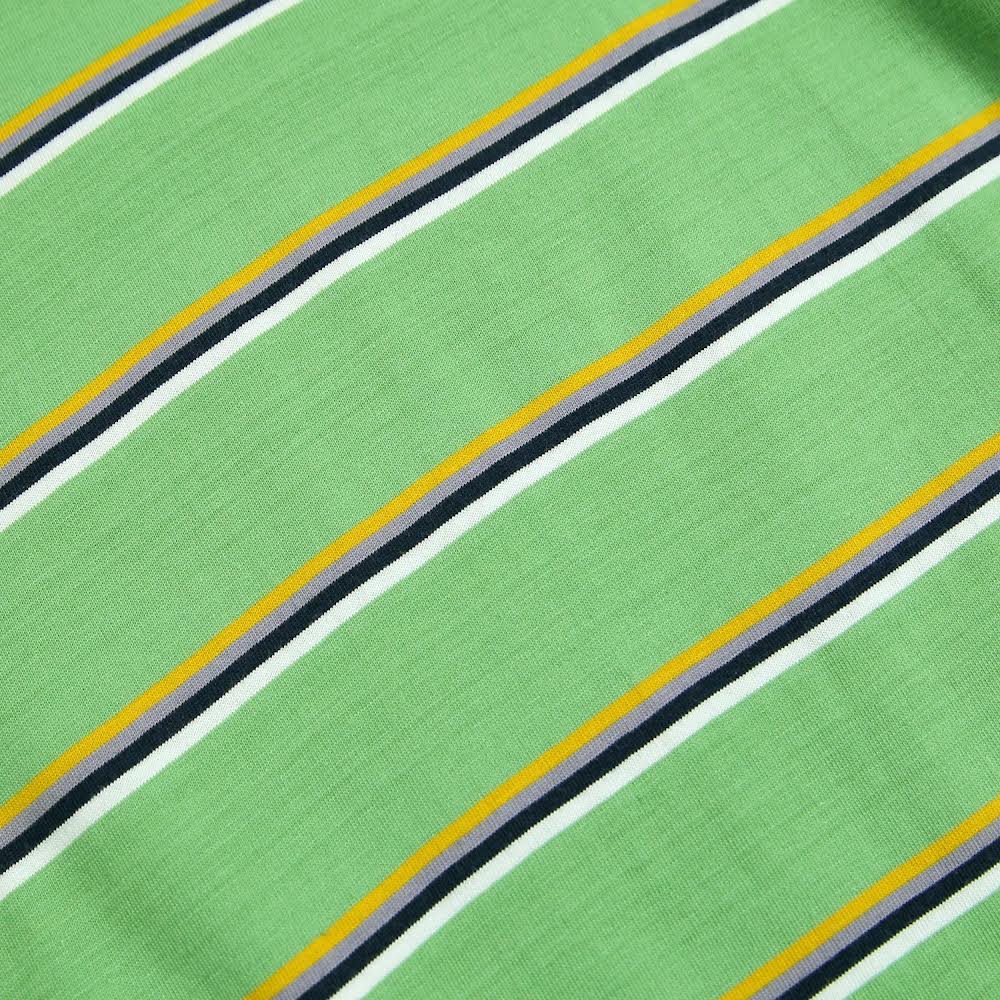 Green Stripes Sporty Tee For Kids