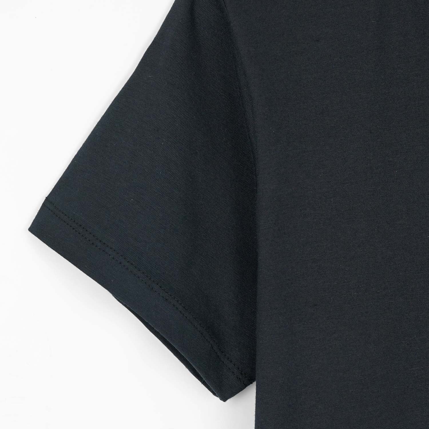SOLID Black color basic tee for Women