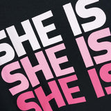 SHE IS printed tee for Women