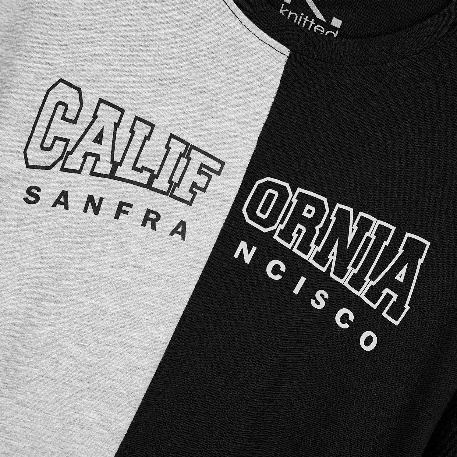 Two tone California printed tee for Women